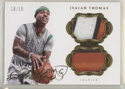 Parche doble Panini 2016-17 impecable dorado/10 Isaiah Thomas #DPT-IT parche doble Foto 1 de 2