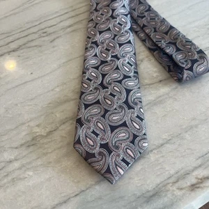 ALEXANDER JULIAN COLORS MENS TIE Purple with other colors and paisley design - Picture 1 of 5