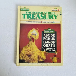 Vintage 1983 The Sesame Street Treasury Vol. 1 Numbers Letters Big Bird - Imagen 1 de 18
