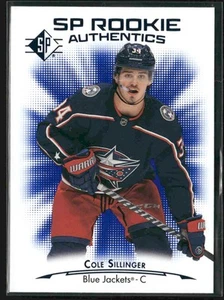 Cole Sillinger 2021-22 SP #108 Blue Rookie Columbus Blue Jackets - Picture 1 of 2