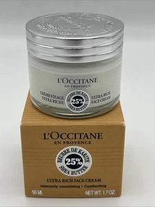L'Occitane 25% Shea Butter Ultra Rich Face Cream 1.7 oz - Picture 1 of 4
