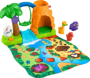 Little People Toddler Toy Dinosaur Village Playset & Play Mat with 3 Figures ... - Picture 1 of 12