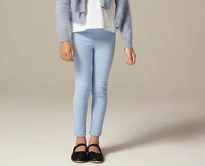 Crewcuts Girls Crystal Ankle Length Leggings, 4, Light Blue - Picture 1 of 8