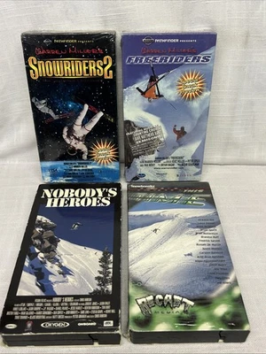Warren Millers Freeriders/Snowriders2 Promo/ Nobody’s Heroes/This Time RARE VHS - Image 1 of 4