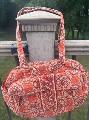 Bolso de Pañales para Bebé VERA BRADLEY PAPRIKA Bolso de Mano con Cremallera, Lona Foto 1 de 4