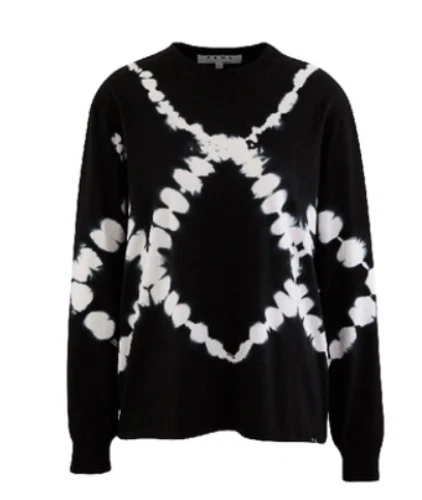 Proenza Schouler White Label Gray/White Tie-Dye Long Sleeve T-Shirt sz XS - Image 1 of 4