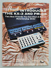 1982 Pearl KX-3 PM-66 Programmable Mixers Music Vintage Magazine Print Ad