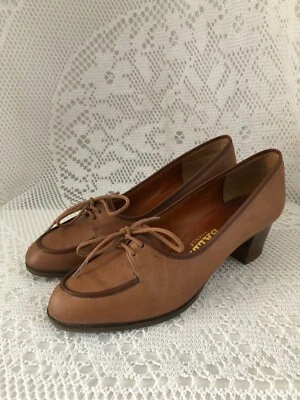 Zapatos De Tacón Vintage De Cuero Bally Francia T.36 (ETEBV) - Imagen 1 de 4