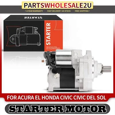 Starter Motor for Acura EL 1997 Honda Civic del Sol 96-97 1.6L 1.0KW 12V CW 9T - Image 1 of 4