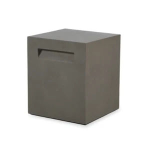 EcoSmart Fire 17'' Tank Concrete Stool Natural - Picture 1 of 6