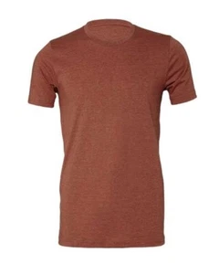 Lot of 11 Bella + Canvas CVC HEATHER CLAY Unisex T-Shirt MIXED SIZES - Picture 1 of 1