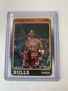 Tarjeta de error de novato Scottie Pippen 1988-1989 Fleer Chicago Bulls - Imagen 1 de 2