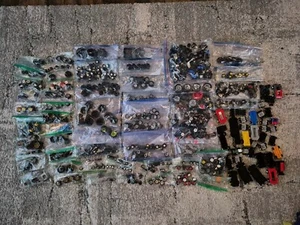 Lego Bulk Tire And Wheel Lot Approx. 9 Lbs. Cars, Trucks, Trailers, Axels & Body - Picture 1 of 9