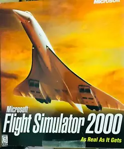 Microsoft Flight Simulator 2000 PC Videospiel Teilenr. X04-79034 Vintage/Neu - Bild 1 von 6