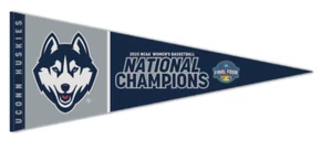2025 Womens Final Four National Champions UConn Huskies Premium Pennant - Picture 1 of 1