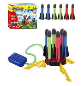 Air Power Foam Rocket Shoot Up Stomp Launcher Kids Outdoor Activities Toys - Picture 1 of 4