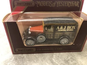 Matchbox Models of Yesteryear Y-21 1930 Model A Ford Van - A und J Box Livery - Bild 1 von 3