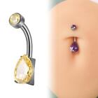 Clicker Belly Button Rings Fashion Accessory Rhinestones Belly Piercing Hoop
