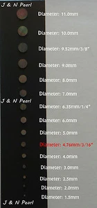 100+5pcs 4.76mm/3/16" Premium Black MOP Dots,Shiny,Dark Front with Iridescence - Picture 1 of 2