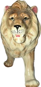 Vintage Wales Chinaware Porcelain Hand Painted Lion Figurine Japan - Picture 1 of 7