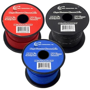 14 Gauge Car Audio Primary Wire (100ft–3 Rolls)– Remote, Power/Ground Electrical - Picture 1 of 12