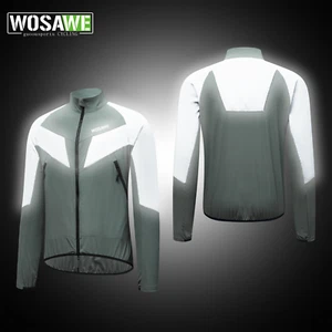 WOSAWE Mens Womens Bike Cycling Jacket Reflective Breathable Abrasion Resistant - Picture 1 of 16