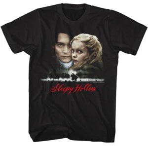 Camiseta para hombre Sleepy Hollow DVD cubierta de película romance terror Depp & Ricci foto - Imagen 1 de 3