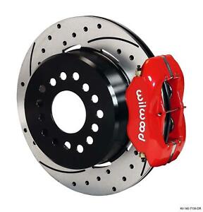 Wilwood Rear Disc Brake Kit Big Ford 9" w/ 2.36 Offset 12.19" Drilled Rotor Red