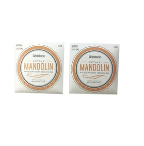 D'Addario Octave Mandolin Strings 2 Sets Phosphor Bronze Medium Loop End - Picture 1 of 5