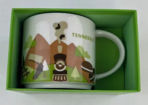 Tazza da caffè da collezione Starbucks Tennessee You Are Here 14 once nuova in scatola - Foto 1 di 10