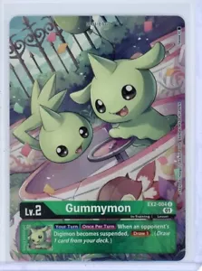 GUMMYMON Digimon CCG Digital Hazard ALTERNATE ART FOIL EX2-004 UNCOMMON - Picture 1 of 2