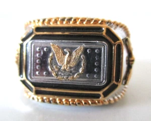 Bradford E.C. EAGLE Men's Ring-King of American Silver-Morgan Ingot-Size 11.5 - Picture 1 of 9