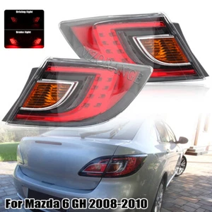 Par de luces traseras exteriores para Mazda 6 GH hatchback berlina 2008 09 10 lámpara trasera negra - Imagen 1 de 13