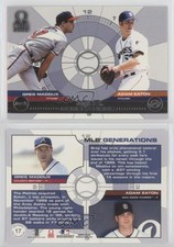 2000 Pacific Omega MLB Generations Greg Maddux Adam Eaton #17 HOF