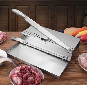 Manual Meat Slicer Bone Cutter Stainless Steel Beef Bone Cutting Machine - Picture 1 of 12