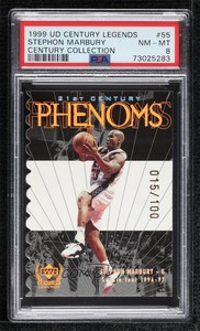 1998-99 Upper Deck Century Legends Collection /100 Stephon Marbury #55 PSA 8