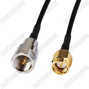 Conector de enchufe macho a FME macho RF coleta cable coaxial RG174 para inalámbrico - Imagen 1 de 3