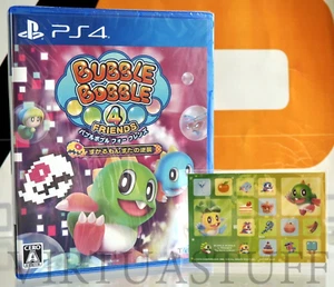 Bubble Bobble 4 Friends, Monster Strike Sticker Edition Playstation 4, PS4 Japan - Picture 1 of 6