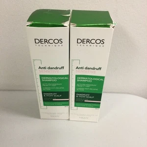 LOT OF 2 Vichy Dercos Anti-Dandruff Sensitive Scalp Shampoo 6.7oz/ 200ml - Picture 1 of 3