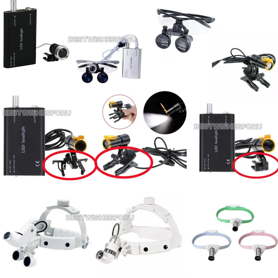 Batería dental Médico 5W Luz LED Cabeza Luz Filtro Inserto Binocular Lupas - Imagen 1 de 1