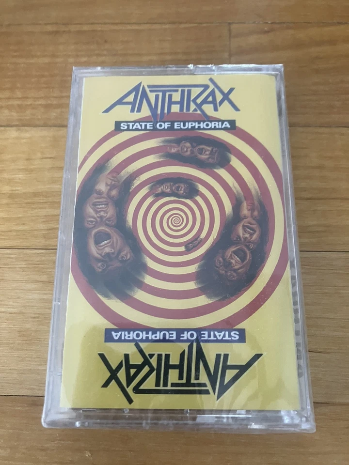Anthrax State of Euphoria Cassette Tape 1988 Thrash Metal Exodus Slayer Kreator