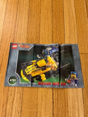 Lego Alpha Team Sub-Surface Scooter (4791) Instruction Booklet Only - Image 1 of 2