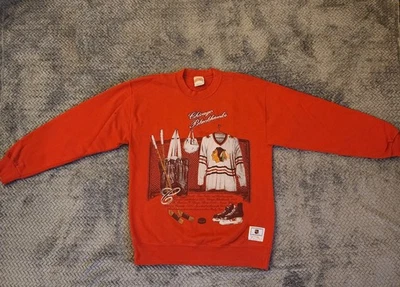 Sudadera Nutmeg Mills Para Hombre Chicago Blackhawks Roja De Colección NHL Cuello Redondo EE. UU. L Foto 1 de 4