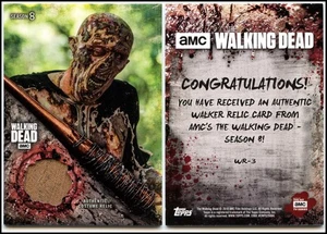 Walkers Relic #WR-3 The Walking Dead Season 8 Part 1 Topps Costume Card - Picture 1 of 3