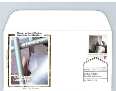 S05-9539, MORDERN ARCHITECTURE, WALT DISNEY CONCERT HALL, COLORANO SILK FDC - Image 1 of 2