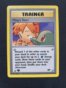 Misty's Tears 118/132 Gym Challenge 1st Edition NM Pokémon - Picture 1 of 2