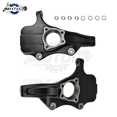 Front 2" Drop Spindles For 2019-2025 Chevy Silverado 1500 GMC Sierra 1500 2WD Foto 1 de 4