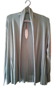 Karissa Me Open Cardigan Sweater Green Women's Size Medium - Picture 1 of 8