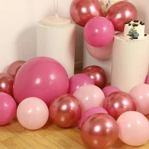 94 ROSE GOLD Pink Biodegradable Latex Balloon Garland Kit Wedding Party Events - Picture 1 of 5