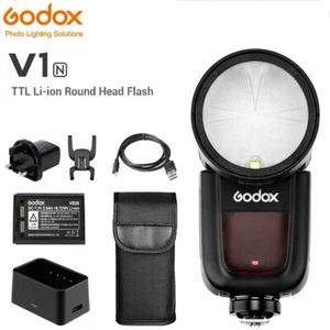 Godox V1 Flash Speedlight V1-N TTL HSS Round Head Camera Speedlite for Nikon - Picture 1 of 12